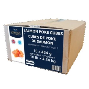 Dom International Frozen Salmon Poke Cubes